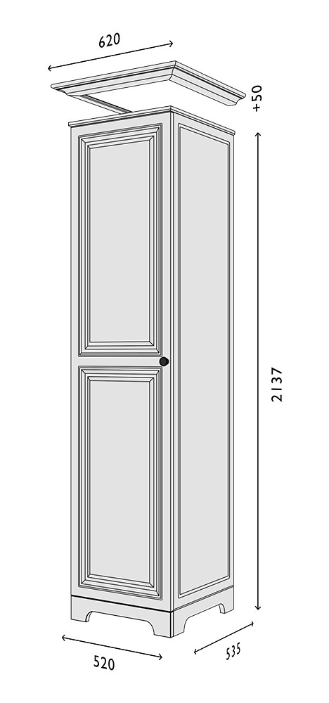 Схема Пенал фасад-V2 Марсель модуль-1