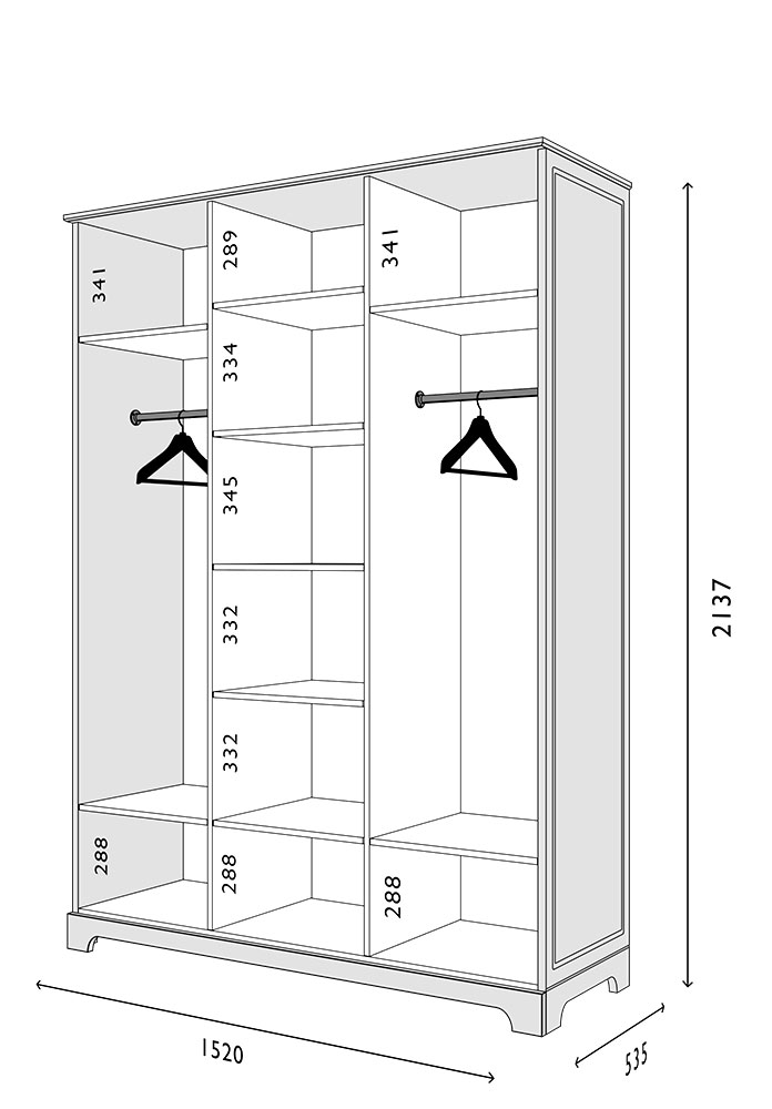 Схема Пенал фасад-V1 без фасада Марсель модуль-3