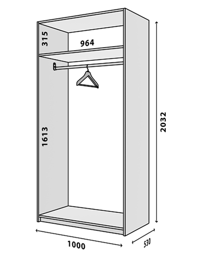 Шкаф Модус Модуль М-2 УНИ