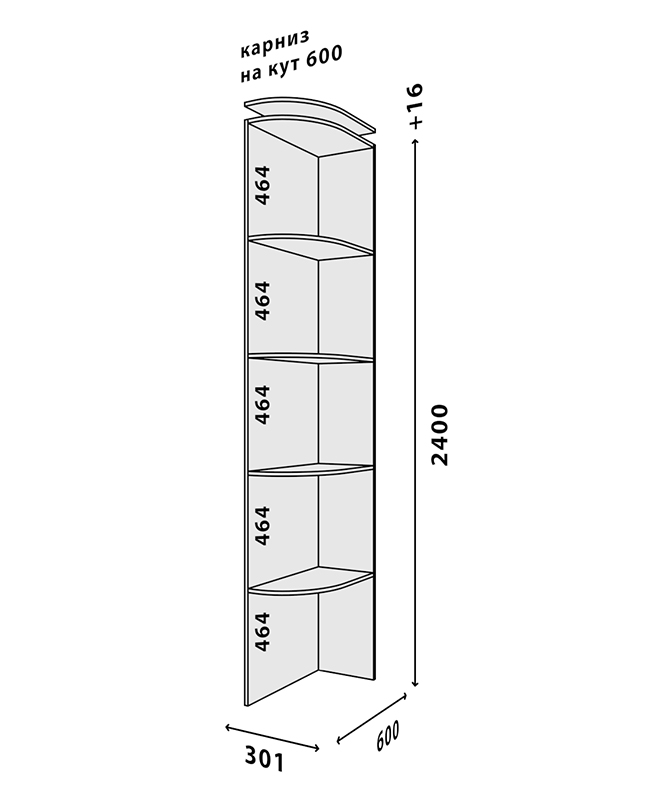 Схема углового окончания 600